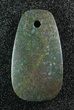 Large, Green Dinosaur Bone (Gembone) Pendant #54091-1